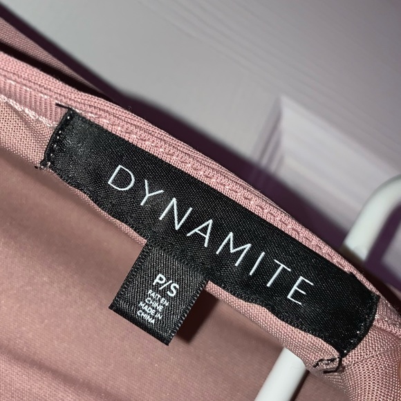 Dynamite Blush Pink Lightweight Maxi Dress With Slit | Women’s Size S - Picture 4 of 6